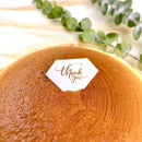 White Diamond "Thank You" Cupcake Topper - Pouches & More