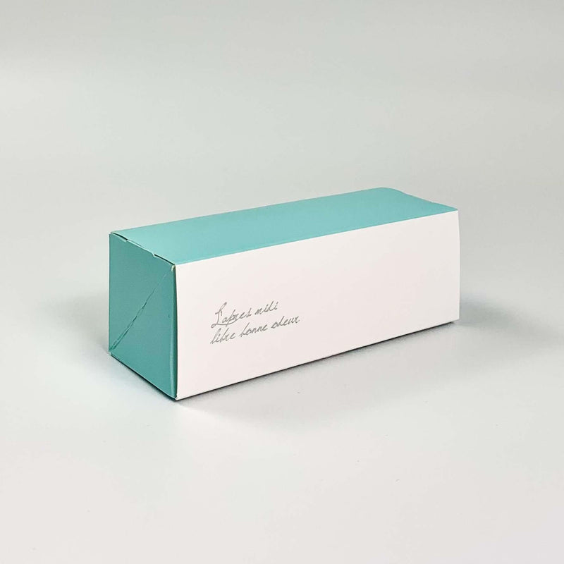 Mint Printed Macaron Box 6.3" x 2.1" x 2.1" - Pouches & More