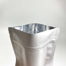 Matte White Window Zipper Stand Up Pouch - Pouches & More