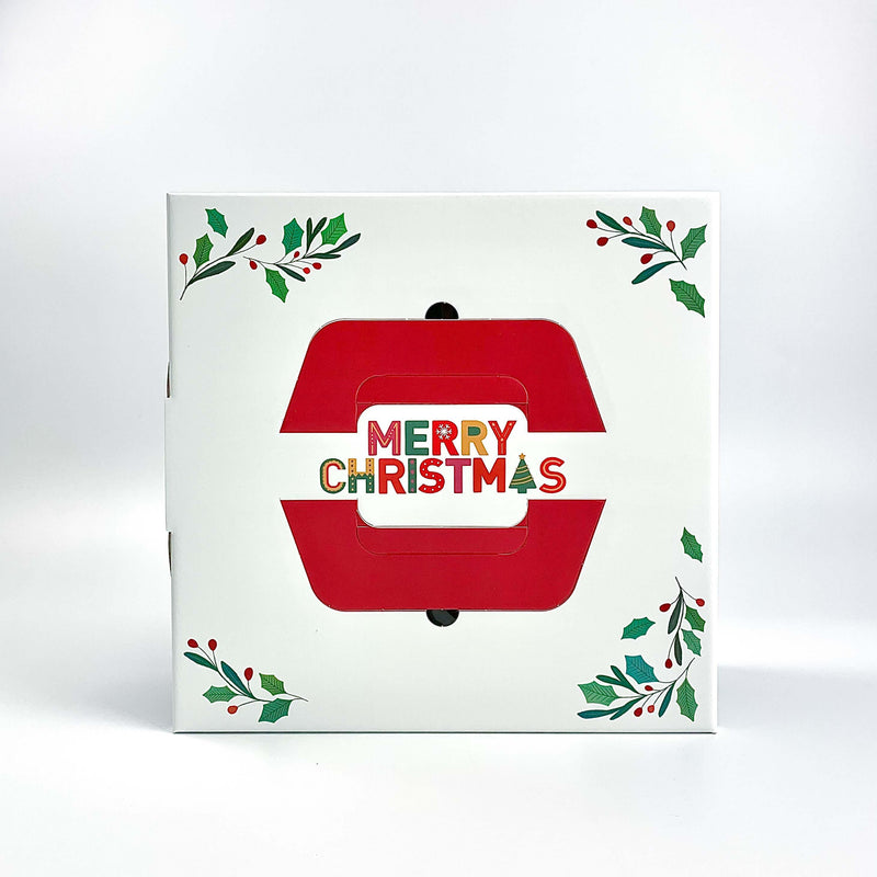 Christmas Hidden Standing Santa Clause Cake Box 9.4”x 9.4”x 4.9” - Pouches & More
