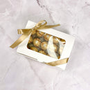 White Bakery Box with Sunroof Window 7 x 4.9 x 2" - Pouches & More