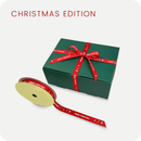 Christmas Decorative Grosgrain Craft Ribbon (RED) 0.6”x 15 yard - Pouches & More