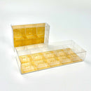 Clear Chocolate Box Packaging with 6 holders 4.7”x3.1”x1.4”