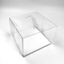 Crystal Clear Chiffon Cake Box with handle 9.4 x 9.4 x 7" - Pouches & More