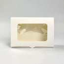 White Bakery Box with Sunroof Window 7 x 4.9 x 2" - Pouches & More