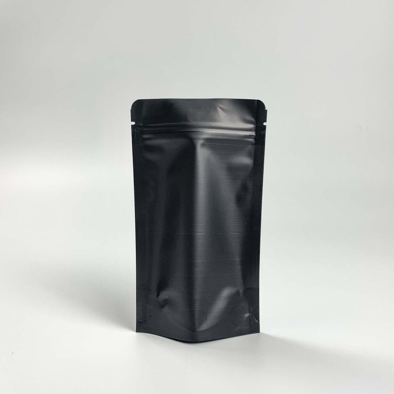 [ FREE SAMPLE ] Matte Black Zipper Stand Up Pouch - Pouches & More