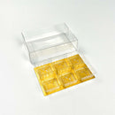 Clear Chocolate Box Packaging with 6 holders 4.7”x3.1”x1.4”
