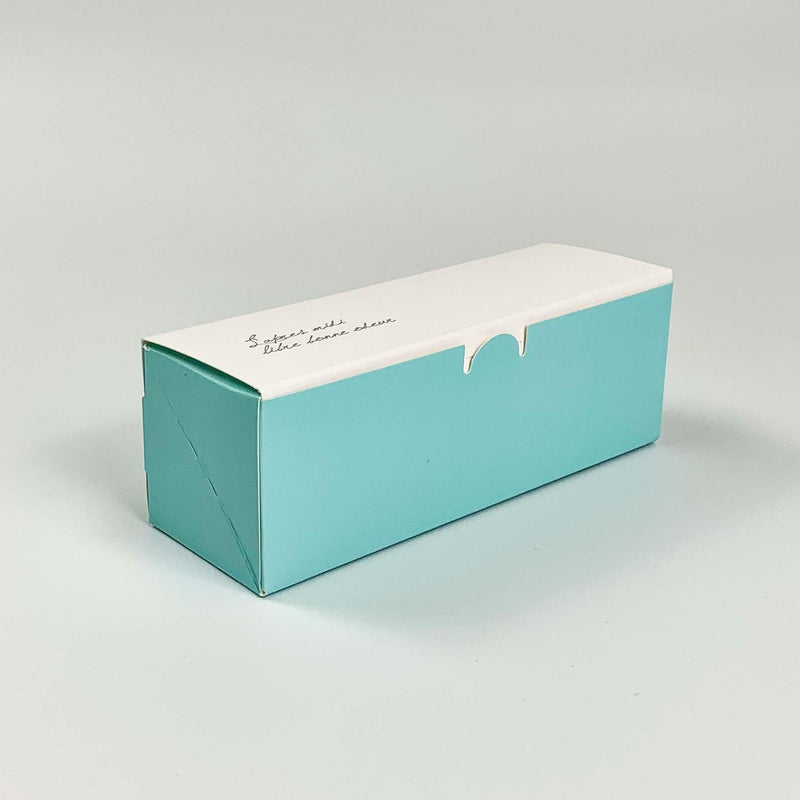 Mint Printed Macaron Box 6.3" x 2.1" x 2.1" - Pouches & More