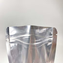 [ FREE SAMPLE ] Front Clear Back Silver Zipper Stand Up Pouch - Pouches & More