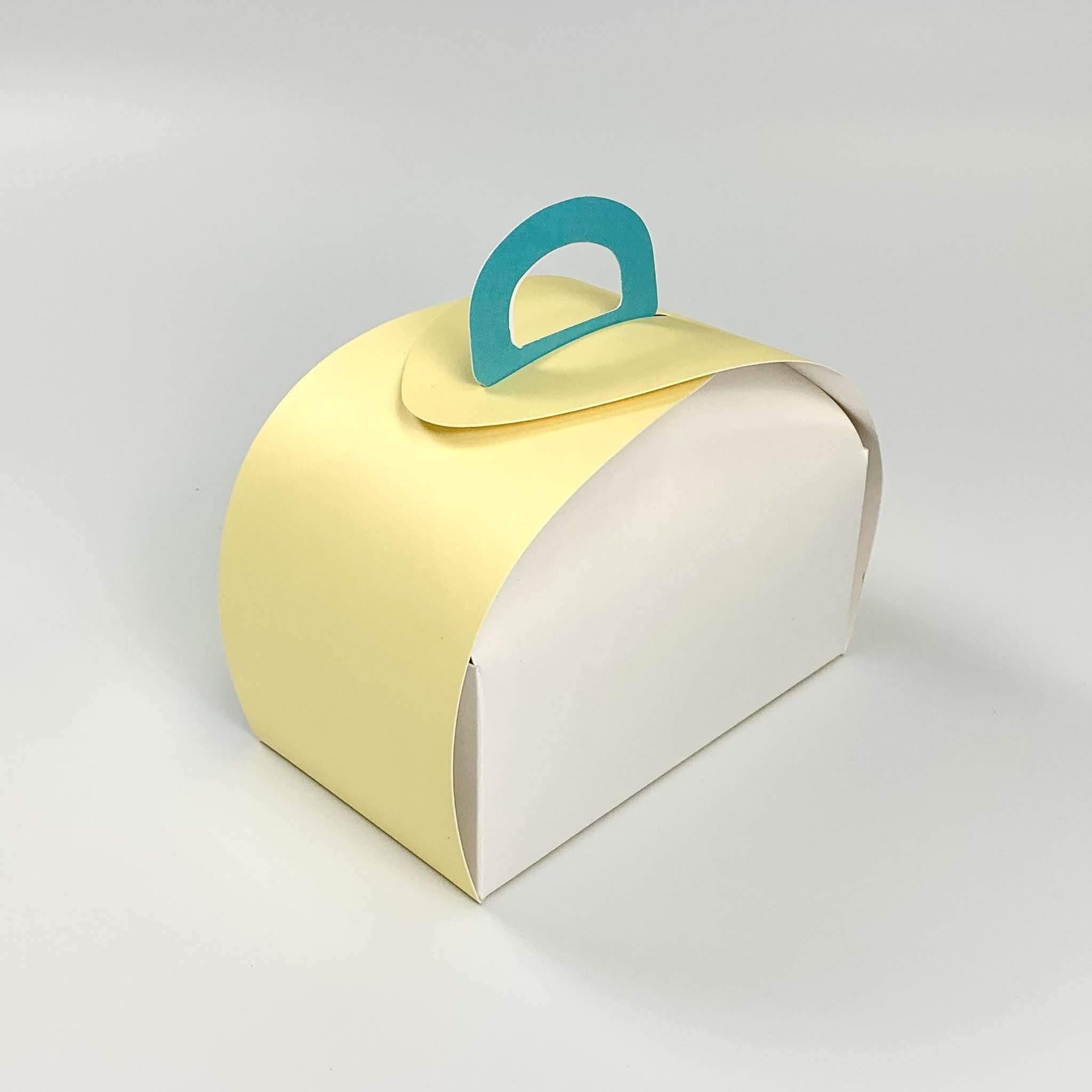 Pastel Dome Bakery Box with Handle 6.5 x 3.9 x 4.7