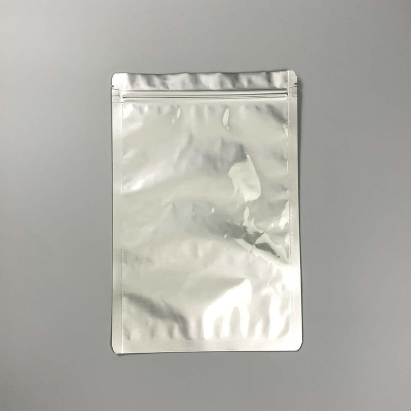 Silver Foil Zipper 3-Side Seal Pouch - Pouches & More