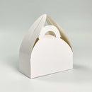 White Mini Dome Macaron Box with Handle 5.1" x 2.5" x 3.1" - Pouches & More