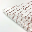 Sweet Chocolate Script Parchment Baking Paper 9.8 x 13.7" - Pouches & More