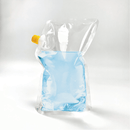 Clear Portable Stand Up Corner Spout Drink Pouch 7.9 x 10.6 x 3.5” - Pouches & More