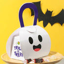 Halloween Party Ghost - Cookie Box with Handle - 3.7" x 2.4" x 4.1"