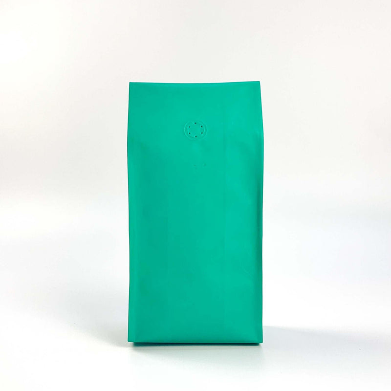[ FREE SAMPLE ] Matte Mint One Way Valve Side Gusset Coffee Pouch - Pouches & More