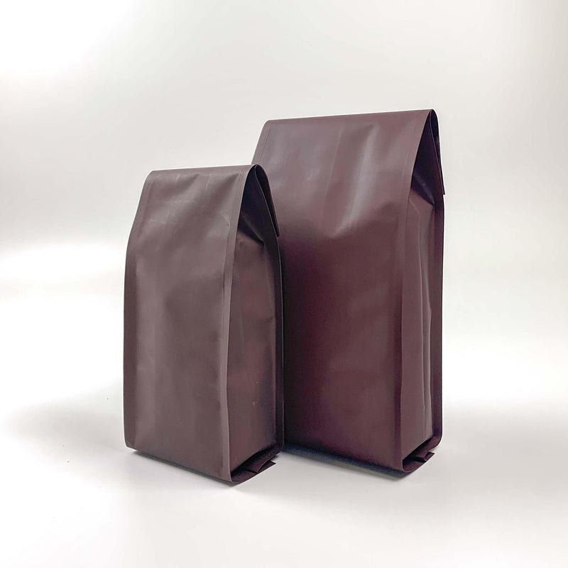 Matte Brown One Way Valve Side Gusset Coffee Pouch - Pouches & More