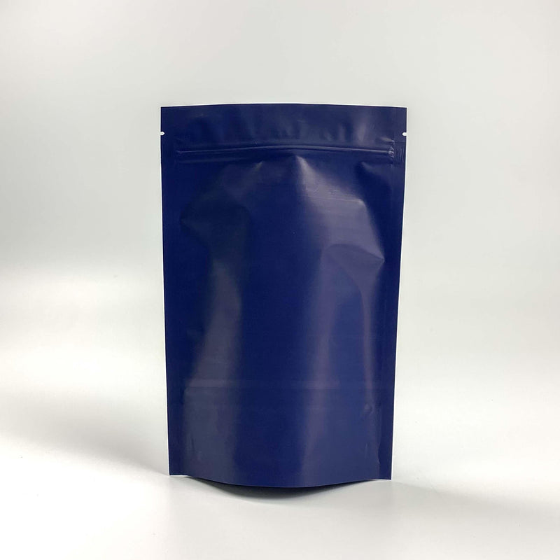 [ FREE SAMPLE ] Matte Navy Mylar Smell Proof Zipper Stand Up Pouch - Pouches & More