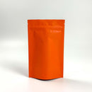 [ FREE SAMPLE ] Matte Orange Mylar Smell Proof Zipper Stand Up Pouch - Pouches & More