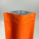 [ FREE SAMPLE ] Matte Orange Mylar Smell Proof Zipper Stand Up Pouch - Pouches & More