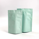 [ FREE SAMPLE ] Matte Pastel Green Mylar Smell Proof Zipper Stand Up Pouch - Pouches & More