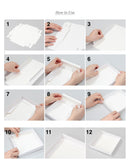 Premium Clear Tall Cake Box with White Lid and Board